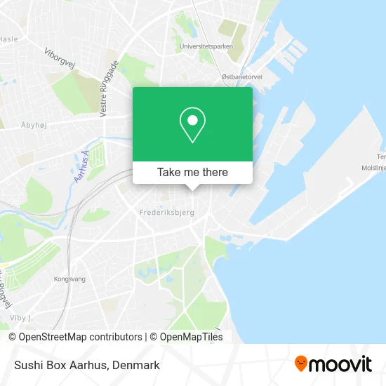 Sushi Box Aarhus map