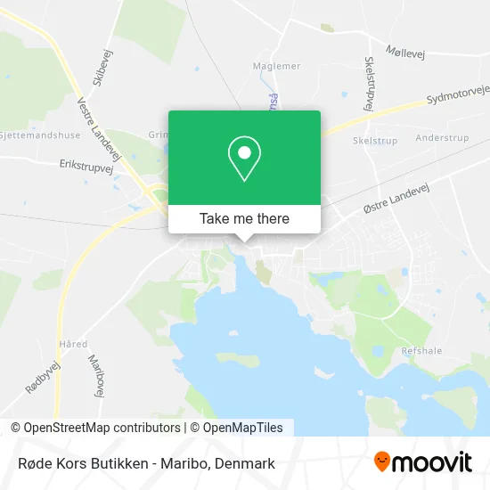 Røde Kors Butikken - Maribo map