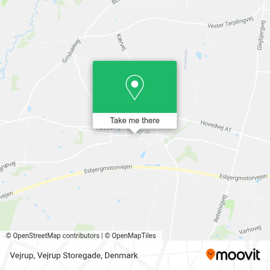 Vejrup, Vejrup Storegade map
