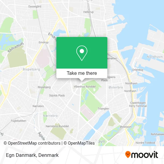 Egn Danmark map