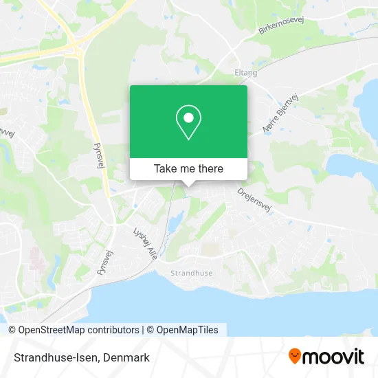 Strandhuse-Isen map