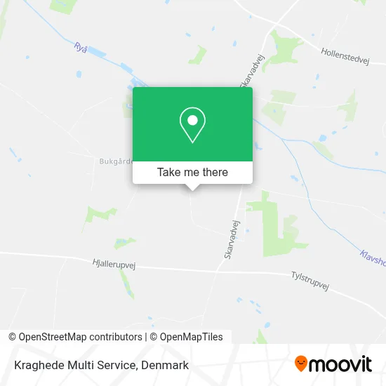 Kraghede Multi Service map