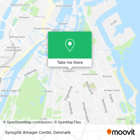 Synoptik Amager Center map