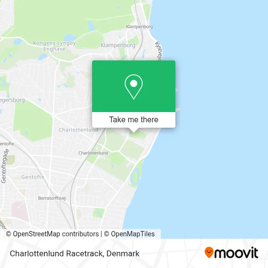 Charlottenlund Racetrack map