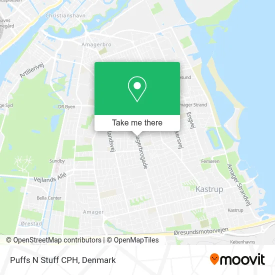 Puffs N Stuff CPH map