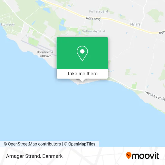 Arnager Strand map