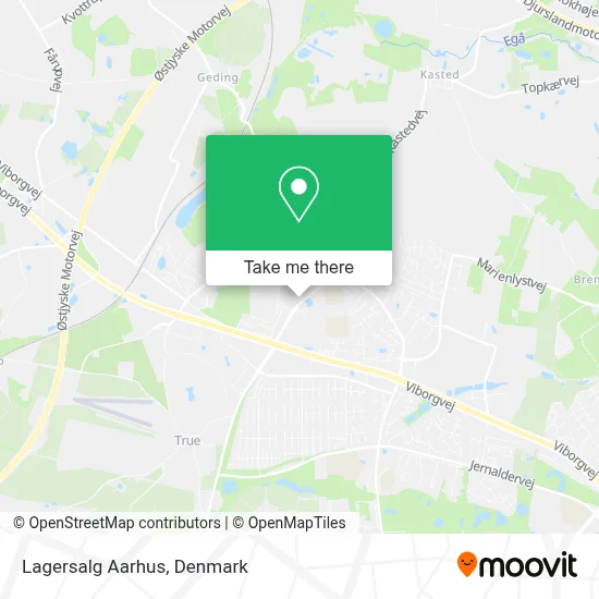 Lagersalg Aarhus map