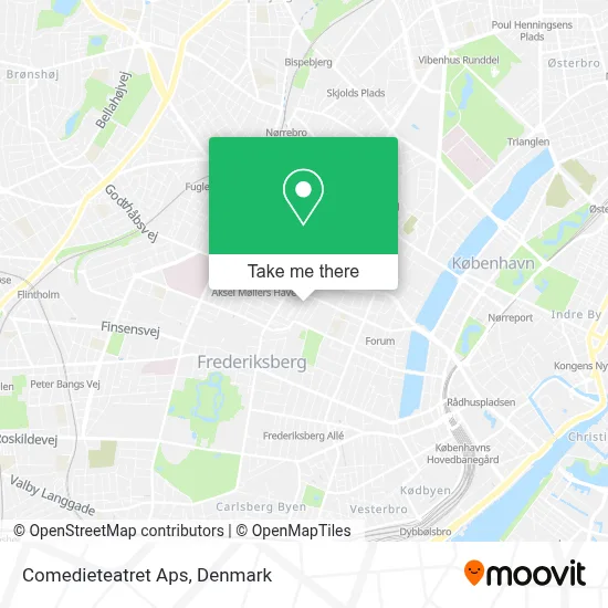 Comedieteatret Aps map