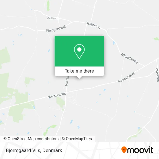 Bjerregaard Vils map