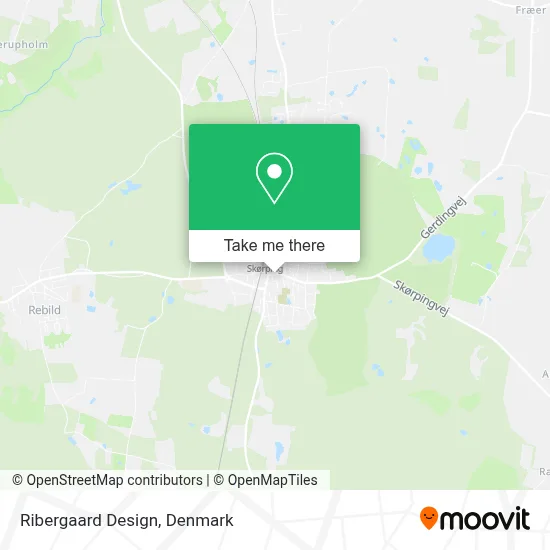 Ribergaard Design map