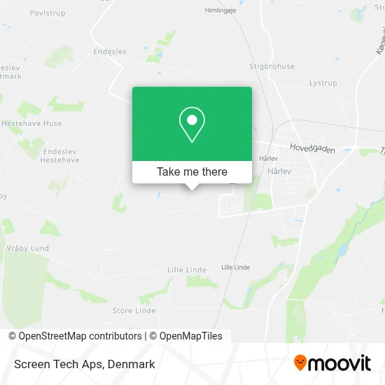 Screen Tech Aps map