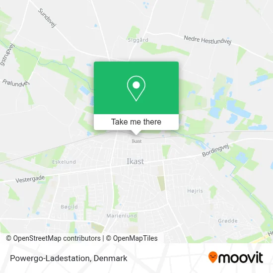 Powergo-Ladestation map