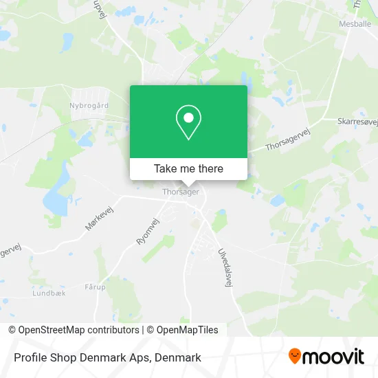 Profile Shop Denmark Aps map