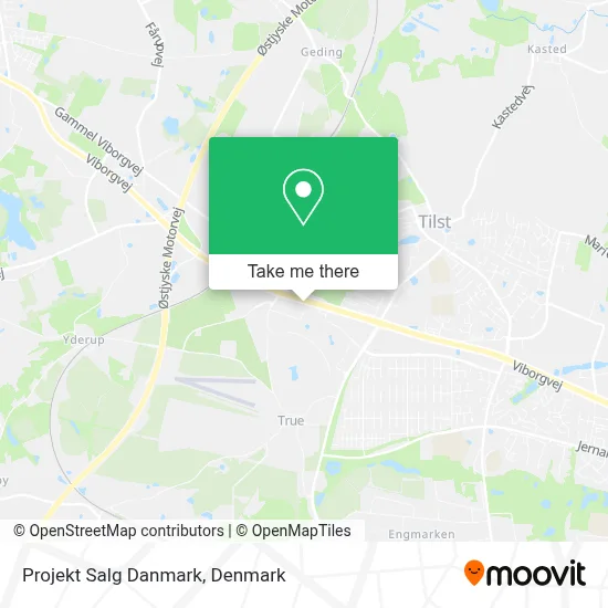 Projekt Salg Danmark map