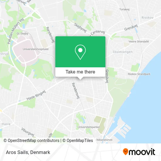 Aros Sails map