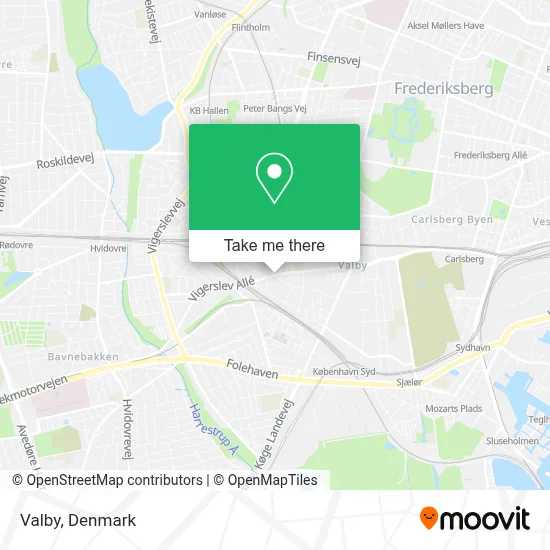 Valby map