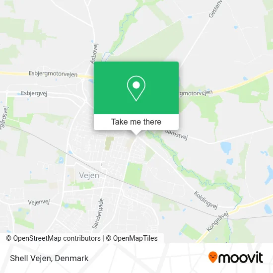 Shell Vejen map