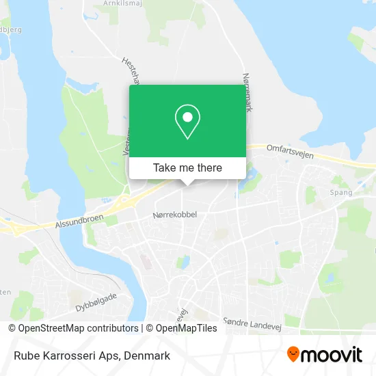 Rube Karrosseri Aps map