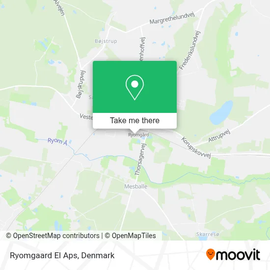 Ryomgaard El Aps map