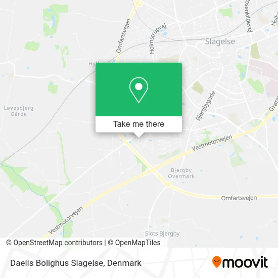 Daells Bolighus Slagelse map