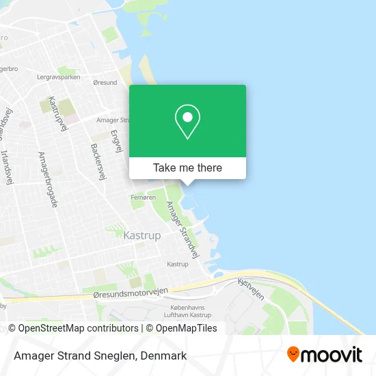 Amager Strand Sneglen map