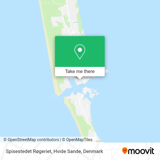 Spisestedet Røgeriet, Hvide Sande map