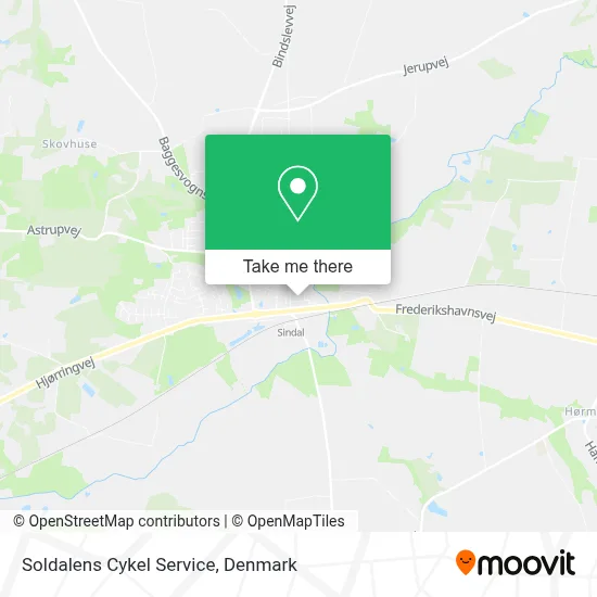 Soldalens Cykel Service map