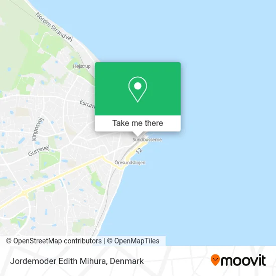 Jordemoder Edith Mihura map