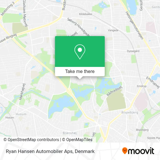 Ryan Hansen Automobiler Aps map