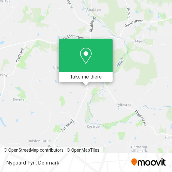 Nygaard Fyn map