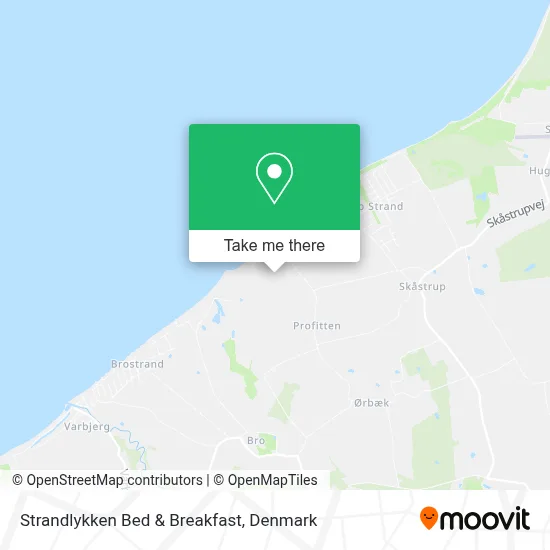 Strandlykken Bed & Breakfast map