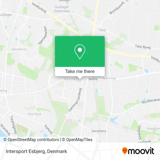 Intersport Esbjerg map