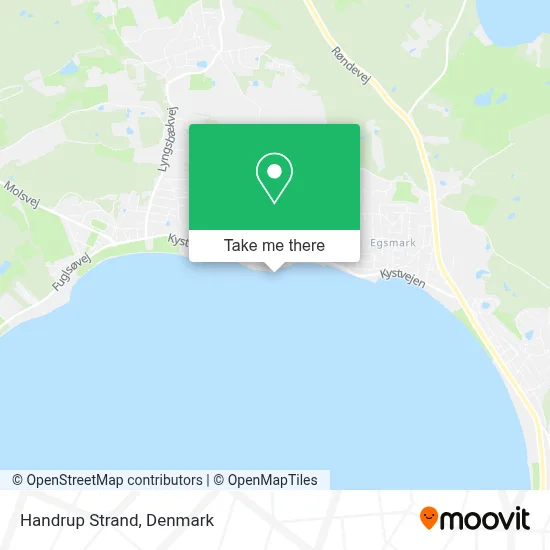 Handrup Strand map
