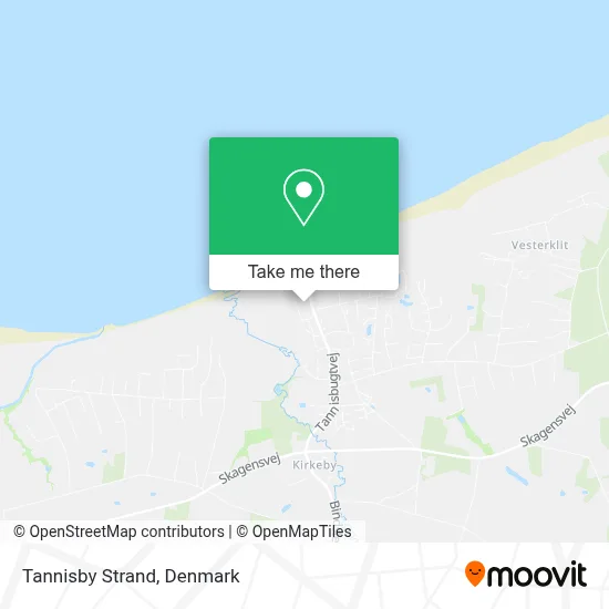 Tannisby Strand map
