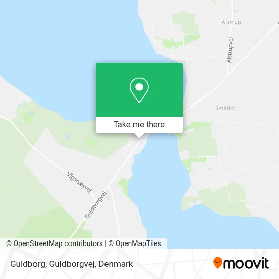 Guldborg, Guldborgvej map