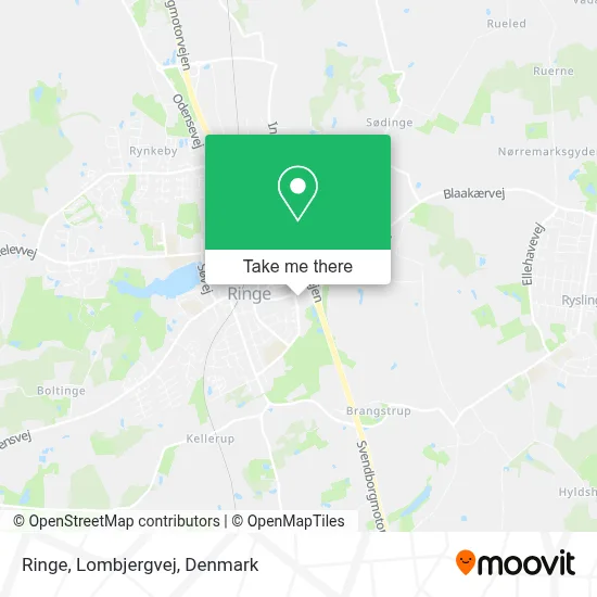 Ringe, Lombjergvej map