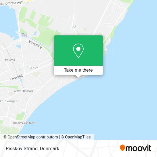 Risskov Strand map