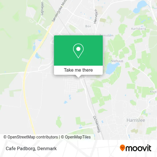 Cafe Padborg map