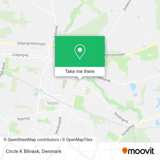 Circle K Bilvask map