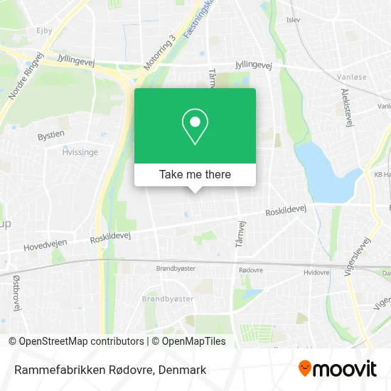 Rammefabrikken Rødovre map