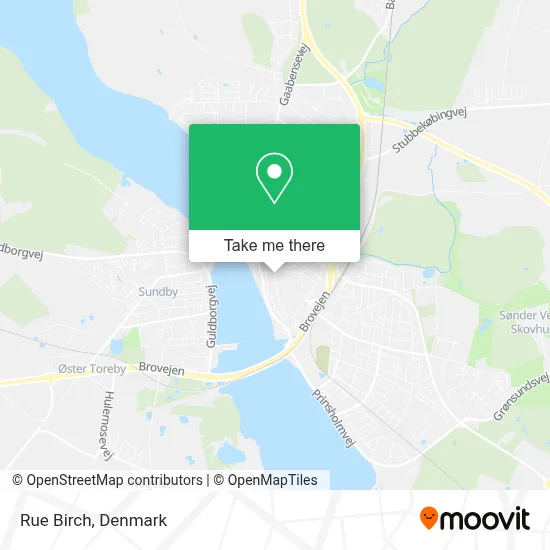Rue Birch map
