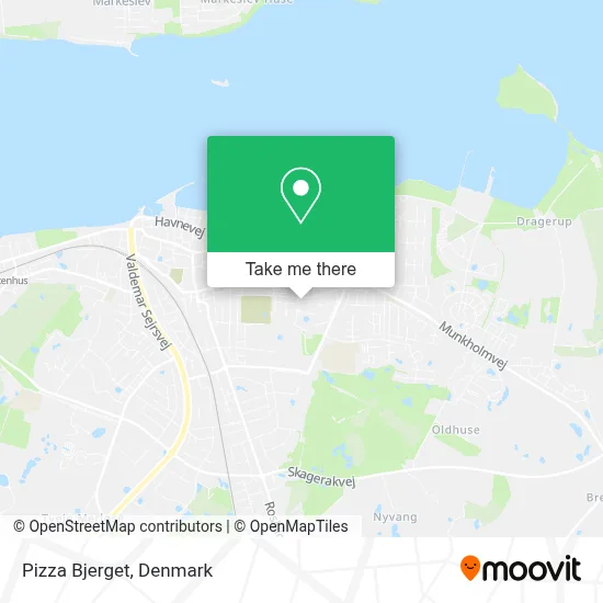 Pizza Bjerget map