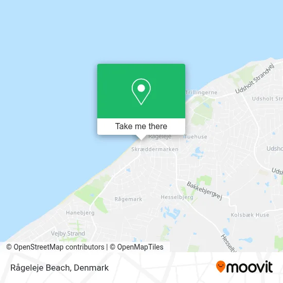 Rågeleje Beach map