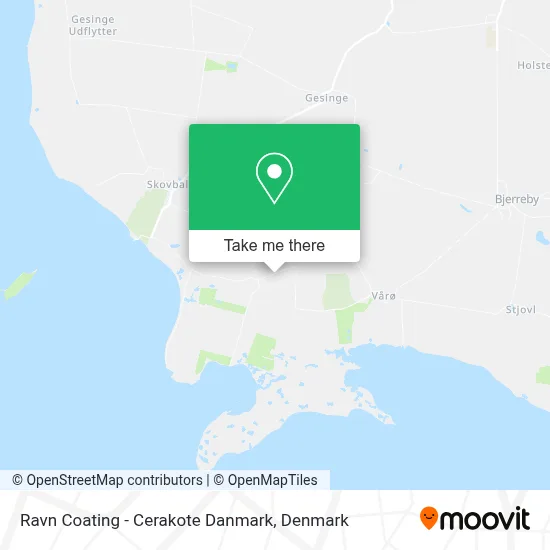 Ravn Coating - Cerakote Danmark map