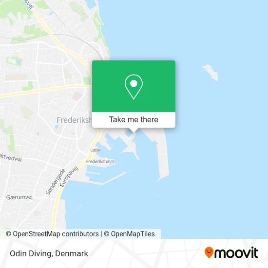 Odin Diving map