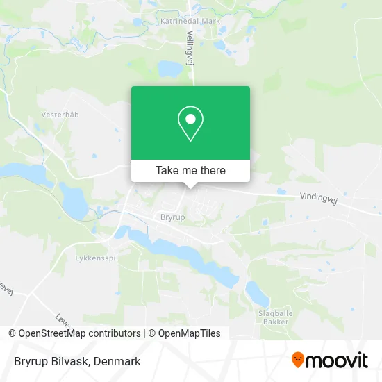Bryrup Bilvask map