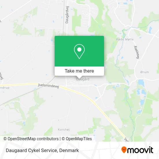 Daugaard Cykel Service map