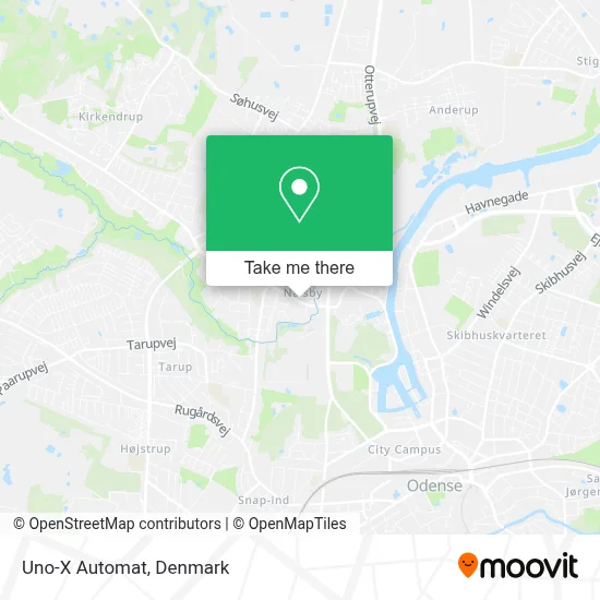 Uno-X Automat map
