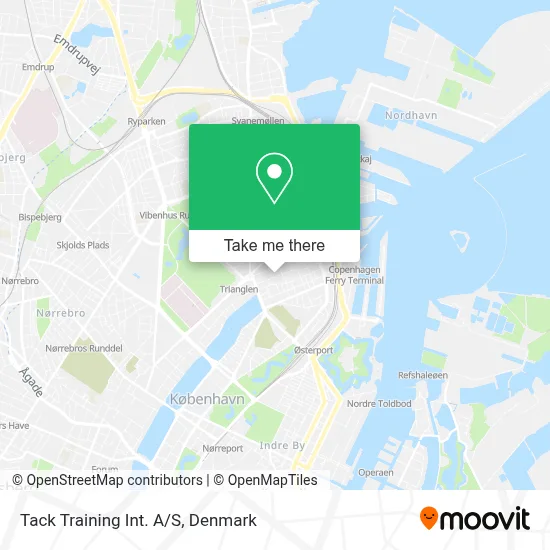 Tack Training Int. A/S map