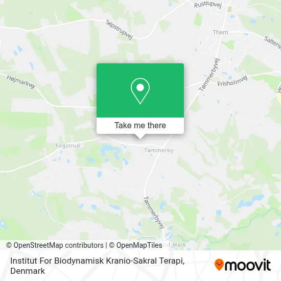 Institut For Biodynamisk Kranio-Sakral Terapi map